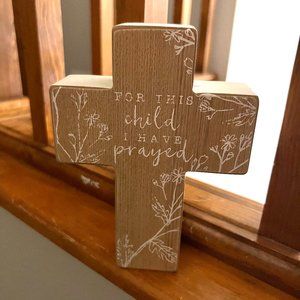 "for this child I have prayed" cross art